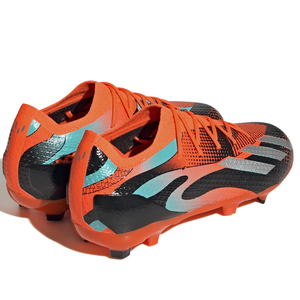 adidas Jr. X Speedportal Messi.1 Firm Ground Soccer Cleats (Team Solar Orange/Metallic Silver)