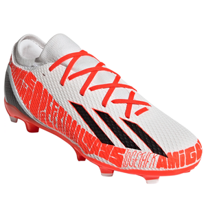 adidas X Speedportal Messi.3 Firm Ground Soccer Cleats (Core White/Solar Red)