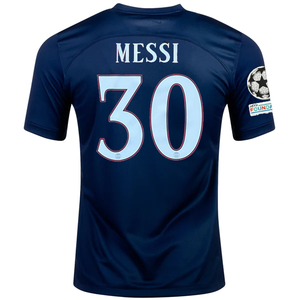 Nike Paris Saint-Germain Lionel Messi Home Jersey w/ Champions League Patches 22/23 (Midnight Navy/White)