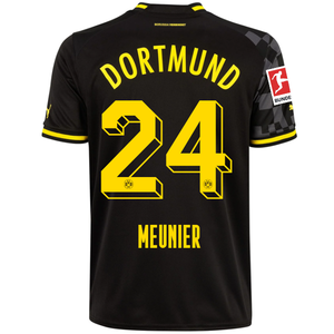 Puma Borussia Dortmund Muenier Away Jersey w/ Bundesliga Patch 22/23 (Puma Black/Asphalt)