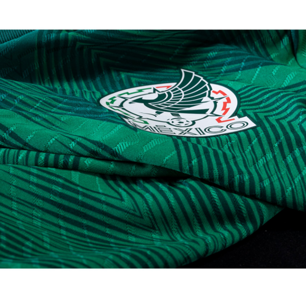 Adidas Mexico Nestor Araujo Home Long Sleeve Jersey 22/23 w/ World Cup Patches (Vivid Green) Size XL