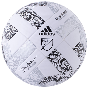 adidas MLS League NFHS Ball (White/Silver Metallic)