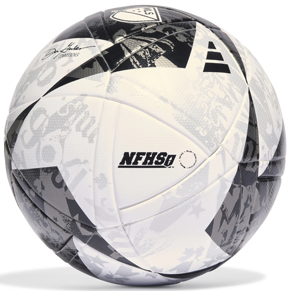 adidas MLS League Top Ball 22 23 White Black Iron Metallic