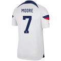 Nike United States Authentic Match Shaq Moore Home Jersey 22/23 (Blanco/Azul)