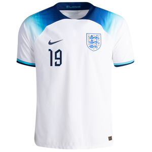 Nike England Authentic Match Mason Mount Home Jersey 22/23 (White/Blue Fury/Blue Void)
