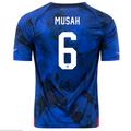 Nike United States Yunus Musah Away Jersey 22/23 (Bright Blue/White)