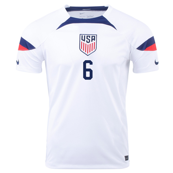 Nike Estados Unidos Yunus Musah Home Jersey 22/23 (Blanco/Azul)