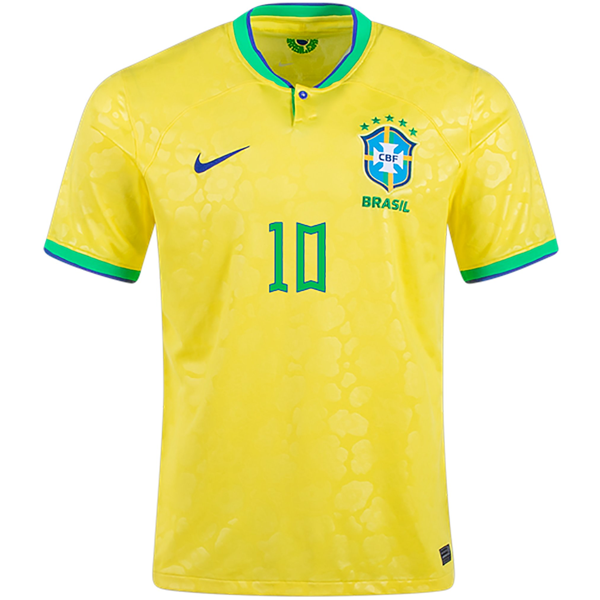 Nike Brazil Neymar Jr. Away Jersey 22/23 (Paramount Blue/Green Spark) Size M