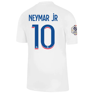 Nike Paris Saint-Germain Neymar Jr. Third Jersey w/ Ligue 1 Champion Patch 22/23 (White/Old Royal)