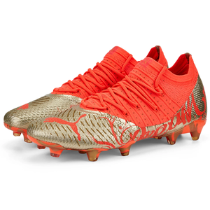 Puma Neymar Jr. Future Z 1.4 Firm Ground Soccer Cleats (Fiery Coral Gold)