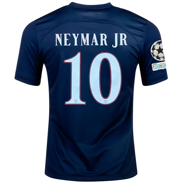 Nike Paris Saint-Germain Neymar Jr Home Jersey w/ Champions League Patches 22/23 (Midnight Navy/White) Size M