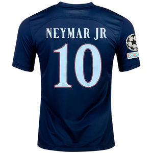 Nike Paris Saint-Germain Neymar Jr Home Jersey w/ Champions League Patches 22/23 (Midnight Navy/White)