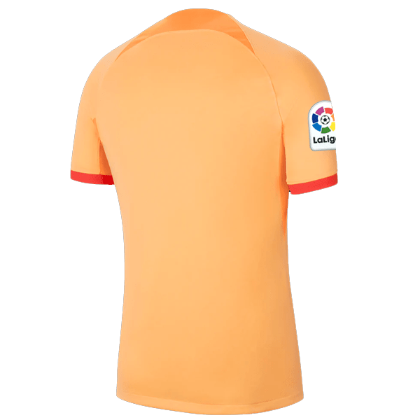 Nike Atletico Madrid Third Jersey w/ La Liga Patch 22/23 (Peach Cream/Atomic Orange/Black) | SoccerWearhouse