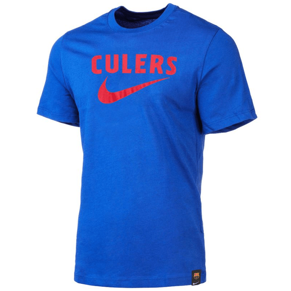 Nike Barcelona Swoosh T-Shirt (Signal Blue/Red) | SoccerWearhouse