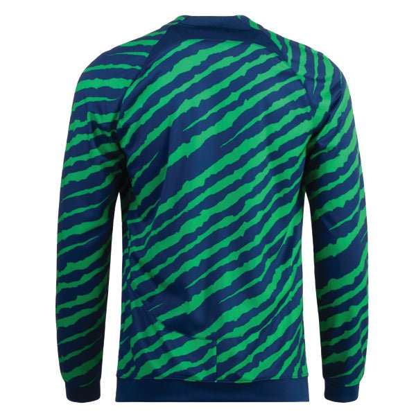 Nike Brazil Anthem Academy Pro Jacket (Coastal Blue/Light Green Spark) | SoccerWearhouse