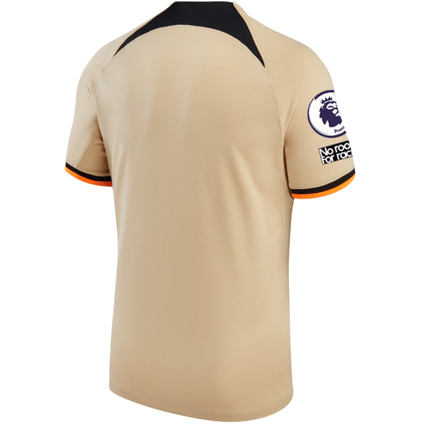 Nike Chelsea Third Jersey w/ EPL + No Room For Racism + Club World Cup Patches 22/23 (Sesame/Black) | SoccerWearhouse