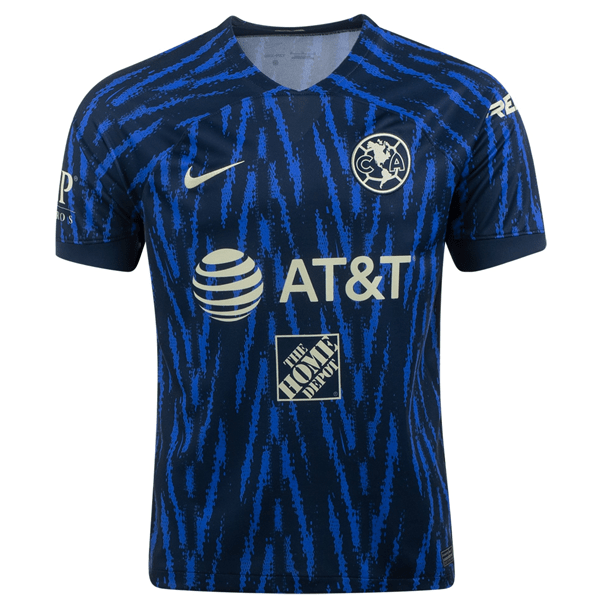 Nike Club America Away Jersey 22/23 (Armory Navy/Lemon Chiffon) | SoccerWearhouse