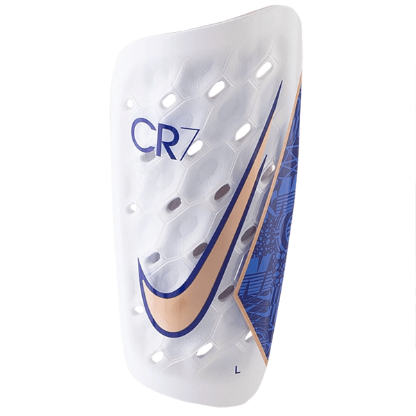 Nike CR7 Mercurial Lite Shin Guard (Clear/Concord/Metallic Copper) | SoccerWearhouse