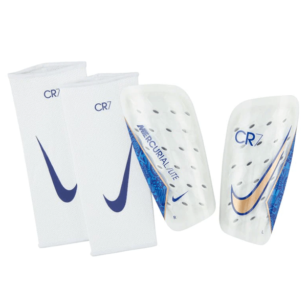 Nike CR7 Mercurial Lite Shin Guard (Clear/Concord/Metallic Copper) | SoccerWearhouse