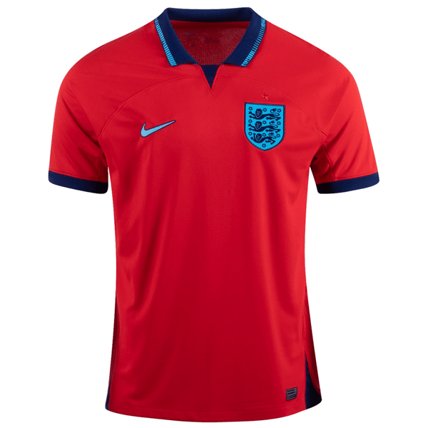 Nike England Away Jersey 22/23 (Challenge Red/Blue Void) | SoccerWearhouse