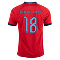 Nike Inglaterra Trent Alexander-Arnold Away Jersey 22/23 (Challenge Red/Blue Void)