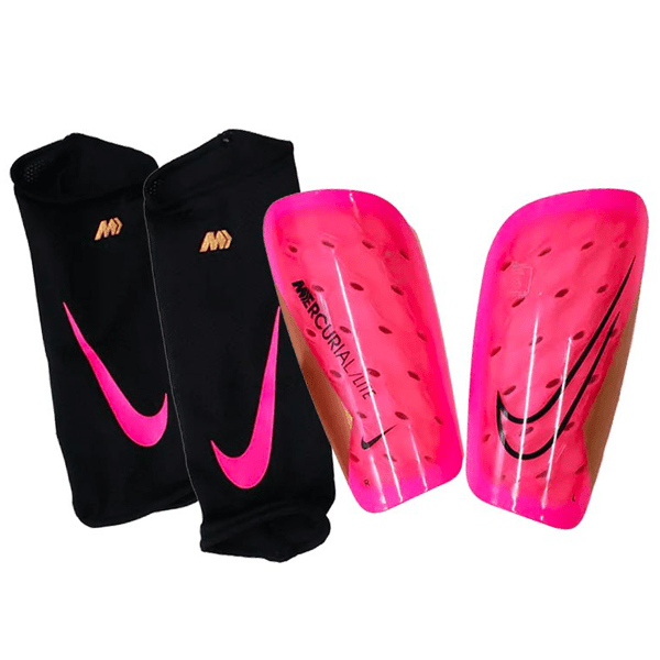 Nike Mercurial Lite Shin Guard (Pink Blast/Metallic Copper) | SoccerWearhouse