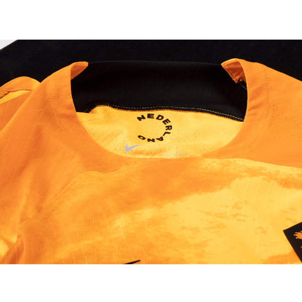 Nike Netherlands Frenkie De Jong Match Authentic Home Jersey 22/23 (Laser Orange/Black) | SoccerWearhouse