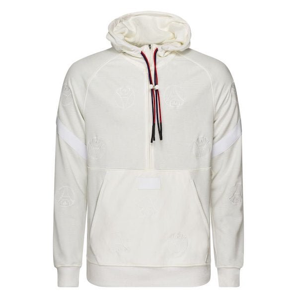 Nike Paris Saint - Germain Dri - Fit 1/2 Zip Hoodie (Sail/White) | SoccerWearhouse