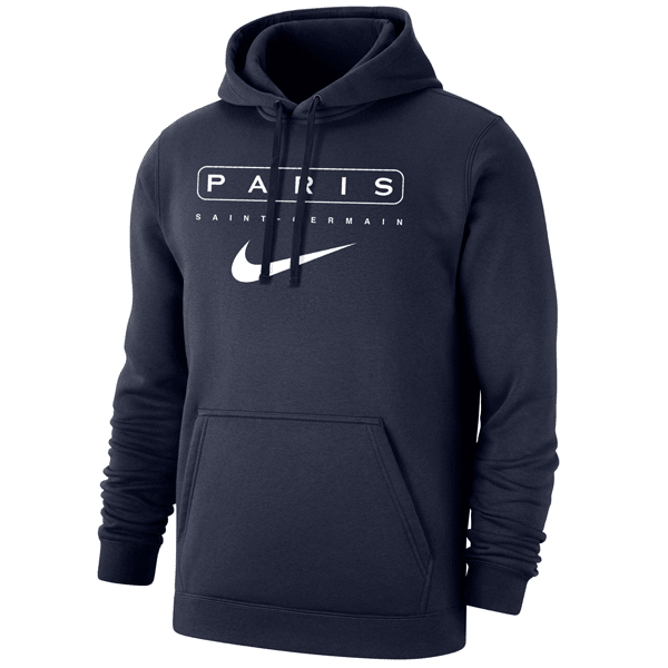 Nike Paris Saint-Germain Fleece Hoodie (Navy) | SoccerWearhouse