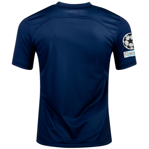 Nike Paris Saint-Germain Home Jersey w/ Champions League Patches 22/23 (Midnight Navy/White) | SoccerWearhouse