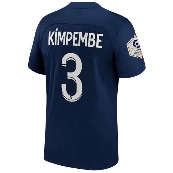 Nike Paris Saint-Germain Kimpembe Home Jersey w/ Ligue 1 Champion Patch 22/23 (Midnight Navy/White) | SoccerWearhouse