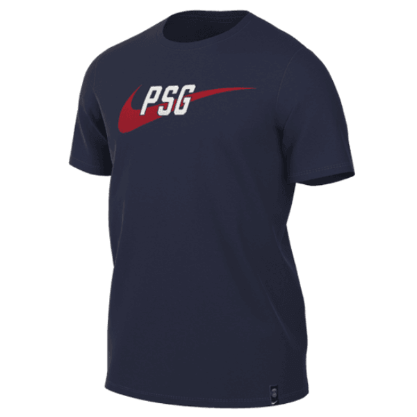 Nike Paris Saint - Germain Swoosh T-Shirt (Midnight Navy) | SoccerWearhouse