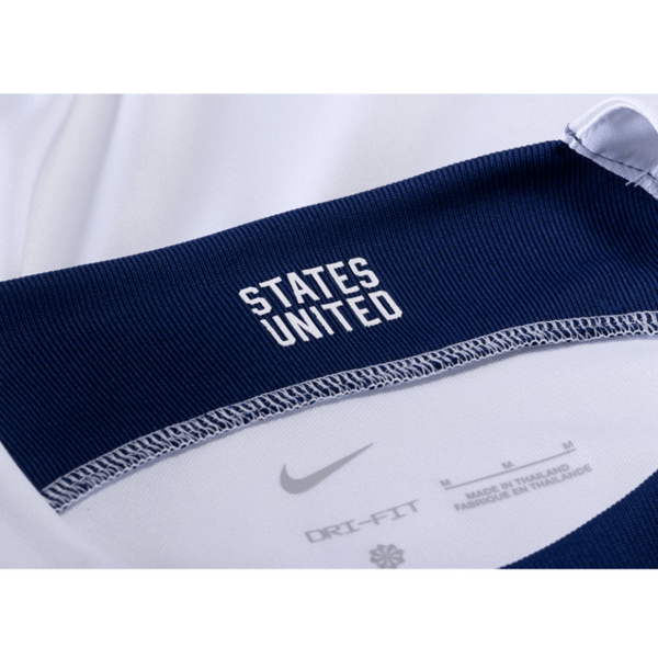 Nike United States Aaron Long Home Long Sleeve Jersey 22/23 (White/Loyal Blue) | SoccerWearhouse