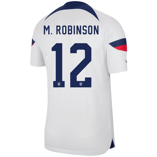 Nike United States Authentic Match Miles Robinson Home Jersey 22/23 (White/Loyal Blue) | SoccerWearhouse