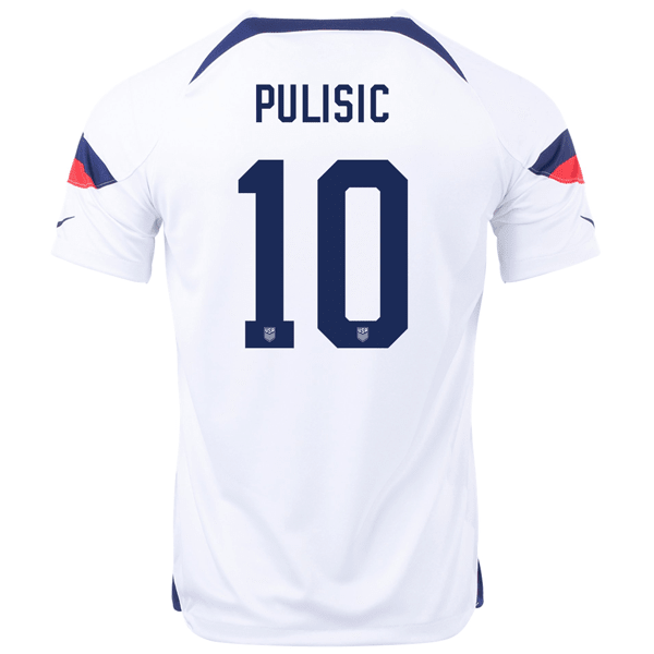 Nike Estados Unidos Christian Pulisic Home Jersey 22/23 (Blanco/Azul)
