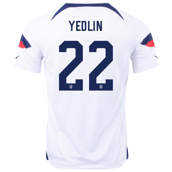 Nike United States Deandre Yedlin Home Jersey 22/23 (White/Loyal Blue) | SoccerWearhouse