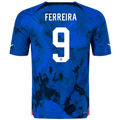 Nike United States Ferreira Authentic Match Away Jersey 22/23 (Bright Blue/White)