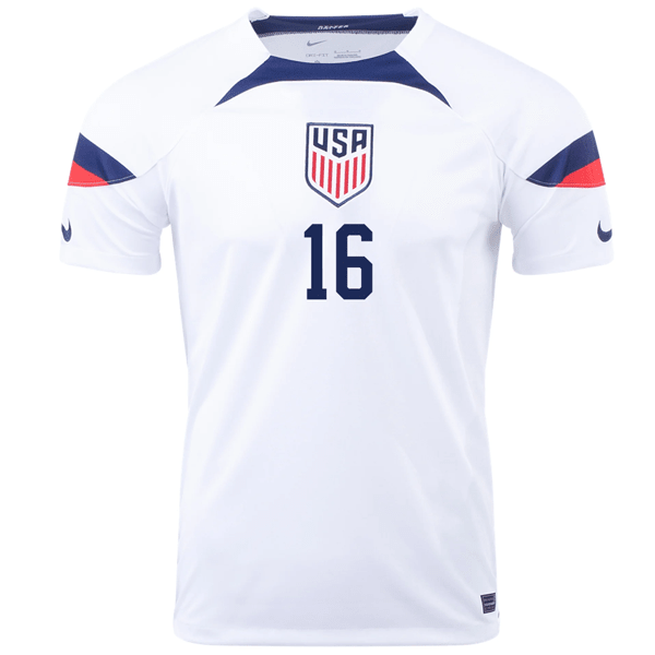 Nike United States Jordan Morris Home Jersey 22/23 (White/Loyal Blue) | SoccerWearhouse
