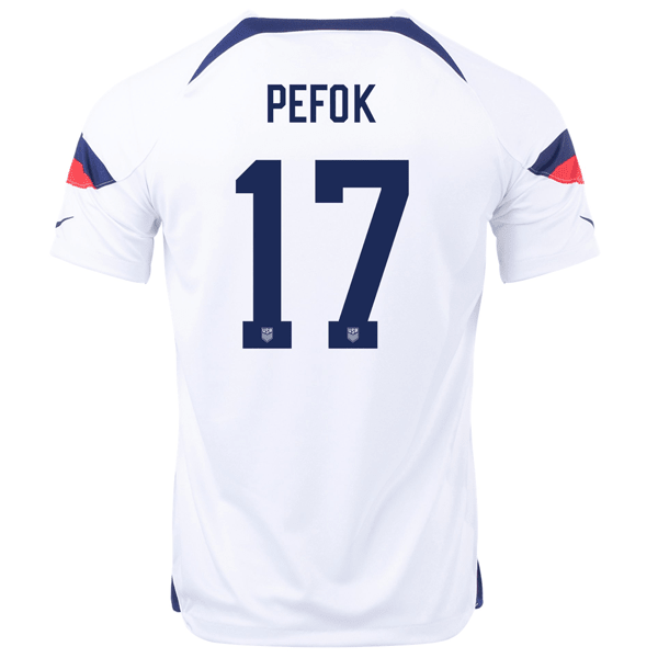 Nike United States Jordan Pefok Home Jersey 22/23 (White/Loyal Blue) | SoccerWearhouse