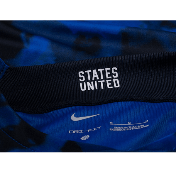 Nike United States Weston Mckennie Away Jersey 22/23 w/ World Cup 2022 Patches (Bright Blue/White) | SoccerWearhouse