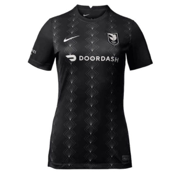 Nike Womens Angel City Home Jersey 22/23 (Black/Silver/Orange Pearl) | SoccerWearhouse
