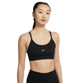 Sujetador deportivo Nike Dri-Fit con cuello en U para mujer (negro)