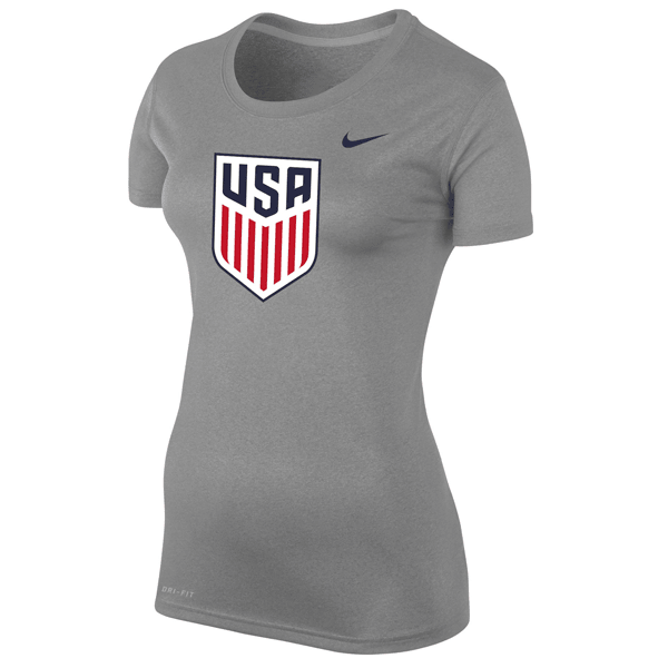 Nike Womens United States Legend T-Shirt (Dark Heather) | SoccerWearhouse