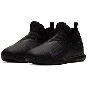 Nike Jr Phantom Vision 2 Academy DF IC Indoor Court Soccer Shoes (Black) | Soccer Wearhouse