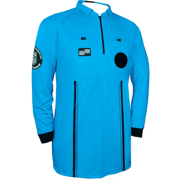 Official Sports Referee Long Sleeve Jersey (Blue)