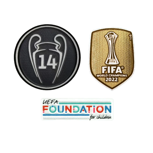 Real Madrid Champions League Patch Set 22/23 Soccer Wearhouse Real Madrid Champions League Patch Set 22/23 Soccer Wearhouse