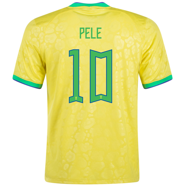 Nike Brazil Pele Home Jersey 22/23 (Dynamic Yellow/Paramount Blue