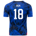 Nike Estados Unidos Ricardo Pepi Away Jersey 22/23 (Azul brillante/Blanco)