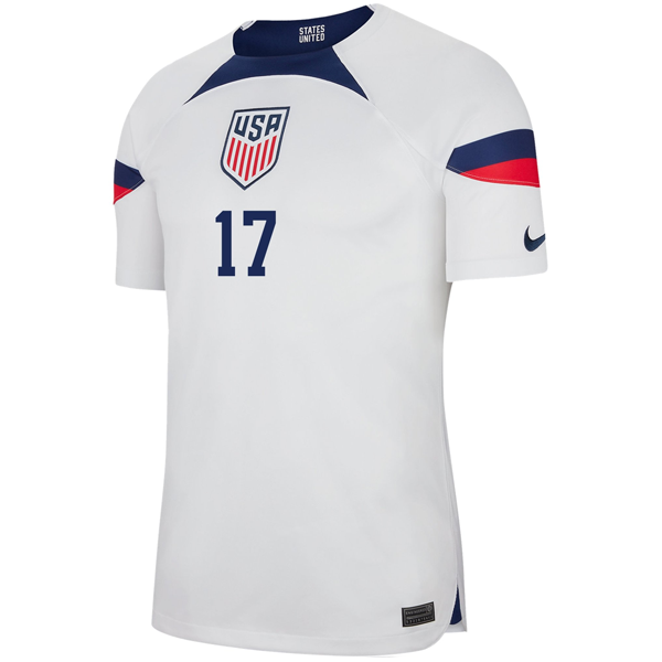 Nike United States Authentic Match Jordan Pefok Home Jersey 22/23 (Blanco/Azul)