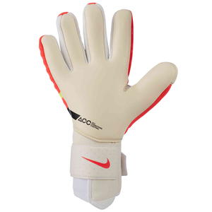 Nike Phantom Elite Goalkeeper Gloves (White/Bright Crimson)
